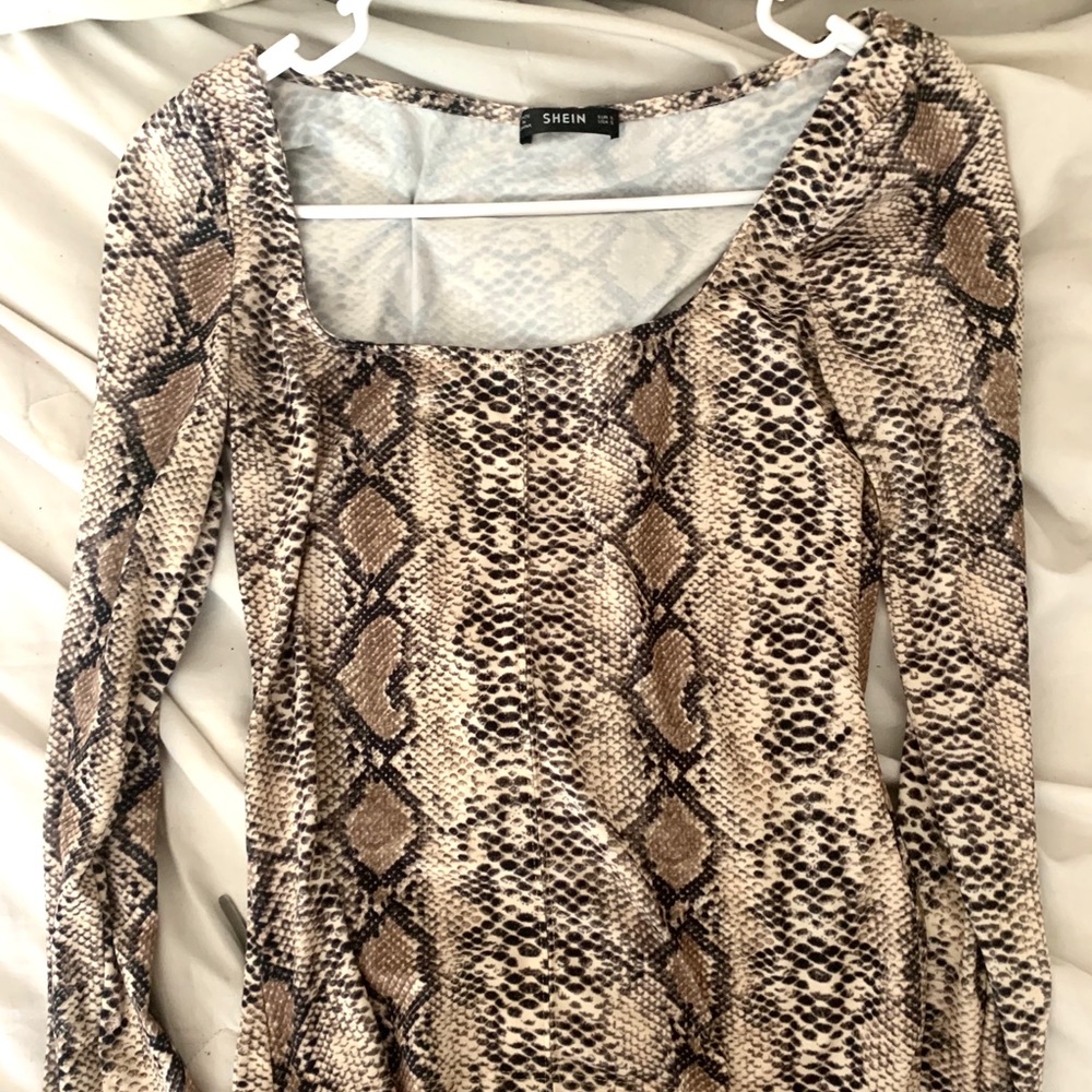 Snake skin print shirt